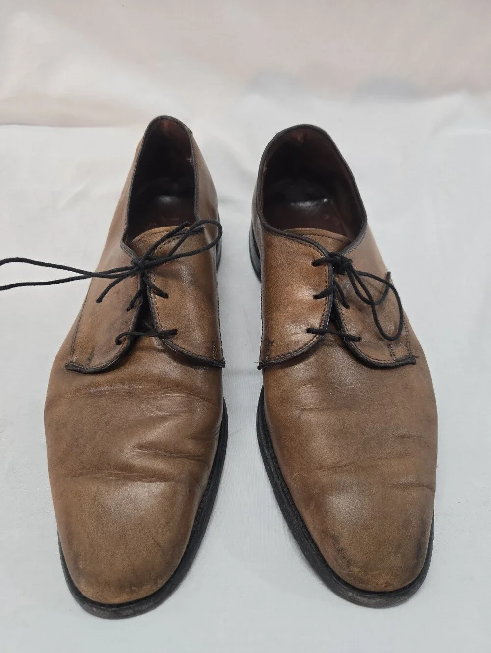 ALLEN EDMONDS Men's Size 12 Kenilworth Plain Toe Blucher Leather Shoes